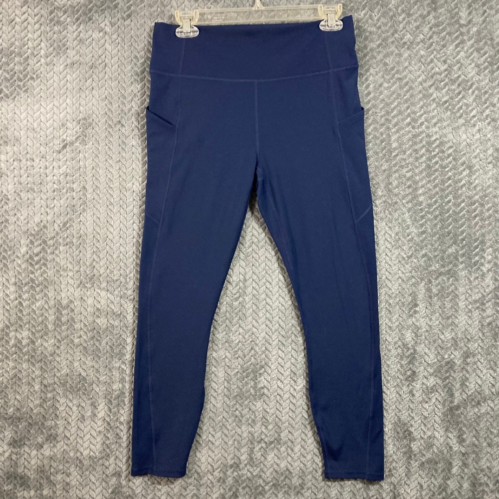 Fabletics Leggings Womens S LG1935348-4899-17050 Navy Blue Pocket